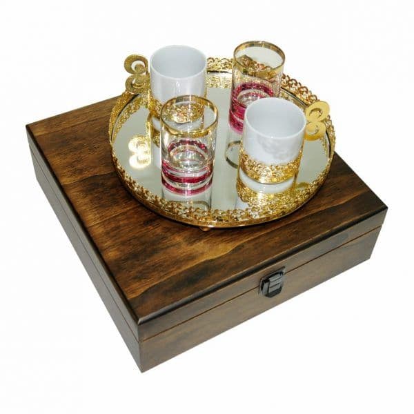 Amber Kahve Seti — detay