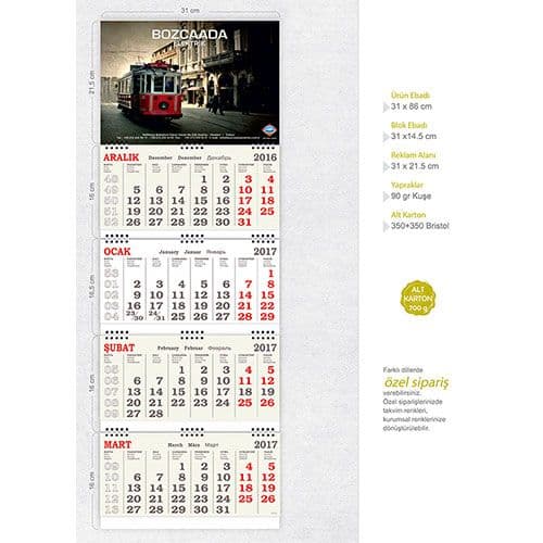 Orta Kuşe Gemici Dört Parça Spiralli