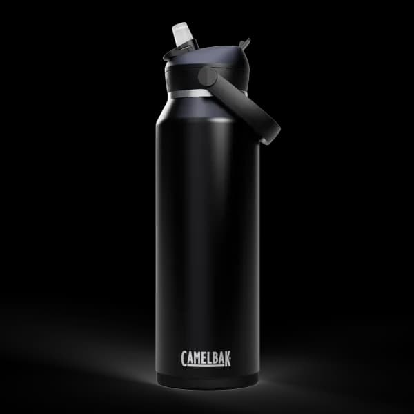 Thrive™ Flip Pipetli 40 oz Şişe, Yalıtımlı Paslanmaz Çelik