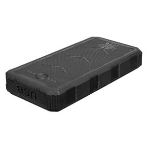 ED267  S-link P120 12000mAh PRM 2*USB+Type-C+Micro Led Lamba + 1.2W Solar Panelli Siyah Taşınabilir Pil Şarj Cihazı Powerbank