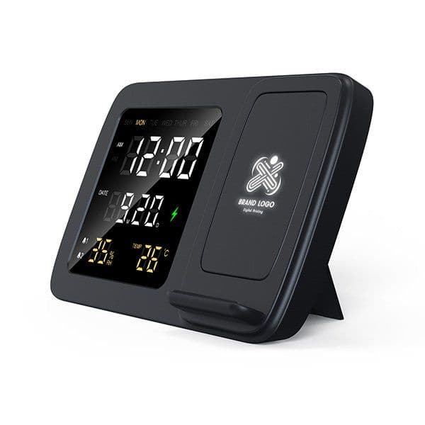 KABLOSUZ SARJ CİHAZI  (IŞIKLI LOGO,ALARM SAAT) — detay