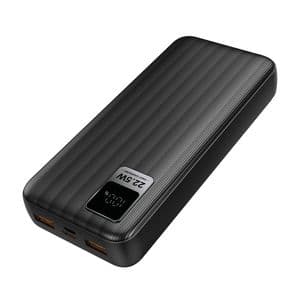 ED270 S-link G230 20000mAh Micro+Type-C+USB PD20W+QC3.0 18W Siyah LCD Taşınabilir Pil Şarj Cihazı Powerbank