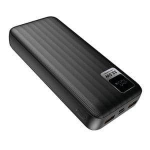 ED270 S-link G230 20000mAh Micro+Type-C+USB PD20W+QC3.0 18W Siyah LCD Taşınabilir Pil Şarj Cihazı Powerbank