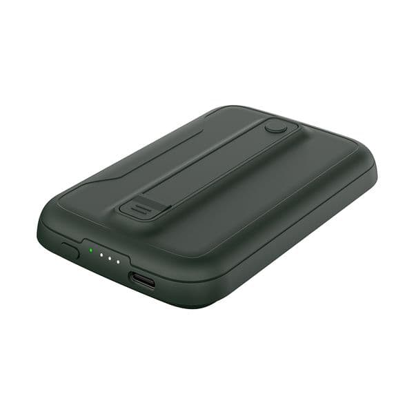 ED273  S-link M15 5000mAh PD20W Magsafe 15W Kablosuz Type-C Yeşil Taşınabilir Pil Şarj Cihazı Powerbank