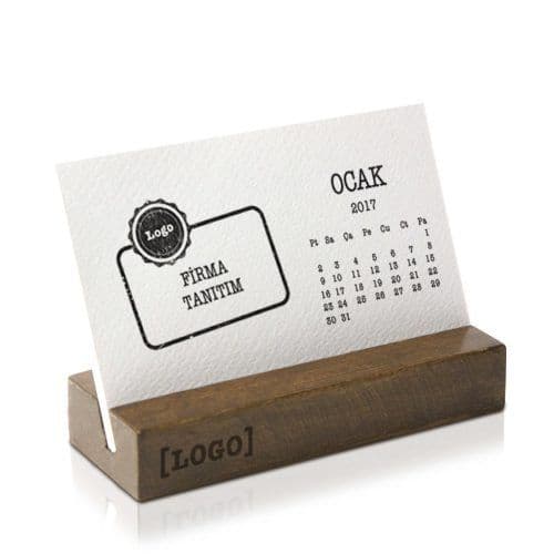 Cilalı/Boyalı Ahşap Masa Takvimi – ED07