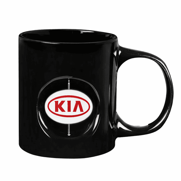 ED62  Siyah Döner Objeli Kupa