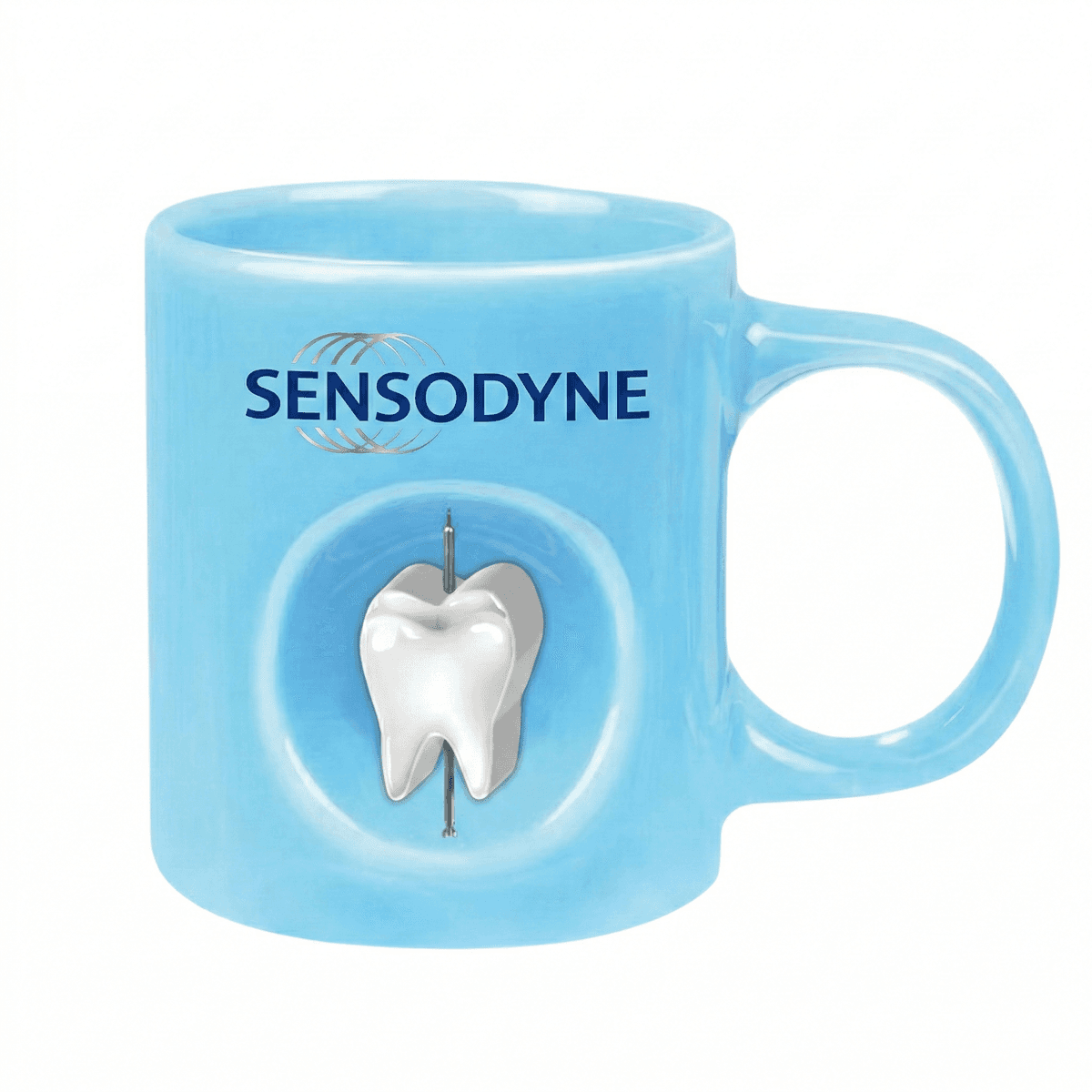 ED67 Mavi Döner Objeli Kupa