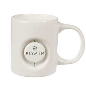 ED63  Beyaz Döner Objeli Kupa