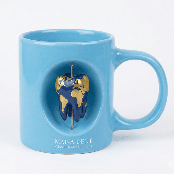 ED67 Mavi Döner Objeli Kupa — detay