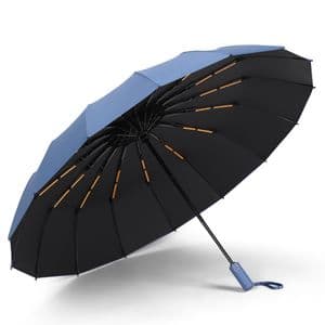 Araba İçin Rüzgar Geçirmez Güçlendirilmiş Kompakt Katlanır Şemsiye — detay