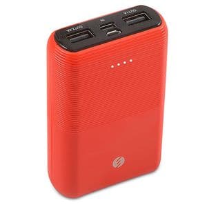 ED286  S-link IP-S110 10000mAh 2*Usb Port+Micro+Type C Powerbank Kırmızı Taşınabilir Pil Şarj Cihazı