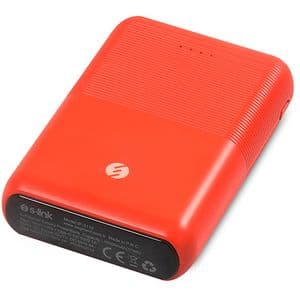 ED286  S-link IP-S110 10000mAh 2*Usb Port+Micro+Type C Powerbank Kırmızı Taşınabilir Pil Şarj Cihazı