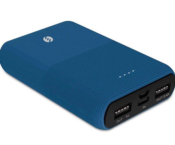S-link IP-S110 10000mAh 2*Usb Port+Micro+Type C Powerbank Mavi Taşınabilir Pil Şarj Cihazı — detay