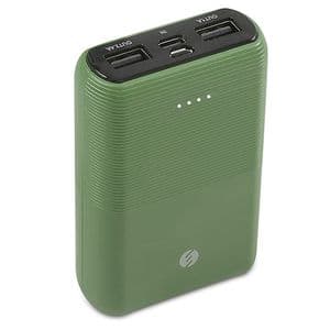 S-link IP-S110 10000mAh 2*Usb Port+Micro+Type C Powerbank Yeşil Taşınabilir Pil Şarj Cihazı