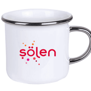 ED36 Logo Baskılı Emaye Kupa Serisi