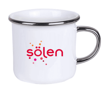 ED36 Logo Baskılı Emaye Kupa Serisi — detay