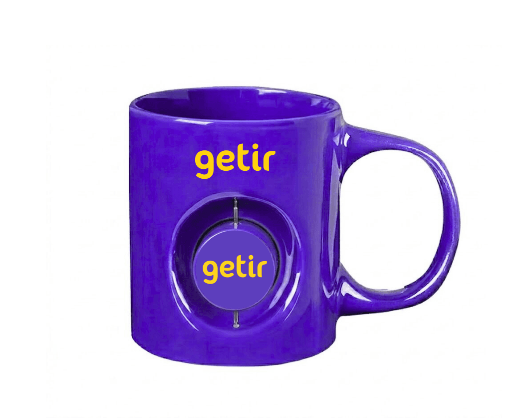 ED69 Mor Döner Objeli Kupa