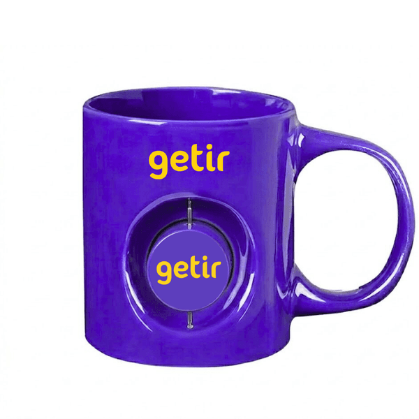 ED69 Mor Döner Objeli Kupa