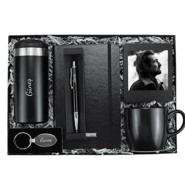 Termos & Defter & Kalem & Kupa & Çerçeve & Anahtarlık Hediye Seti