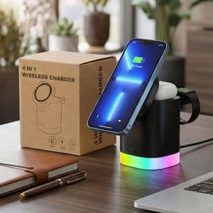 ED241 Kablosuz Şarj Standı (Telefon, Saat, Kulaklık)