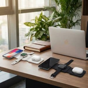 ED236 Kablosuz Şarj Standı (Telefon, Saat, Kulaklık)