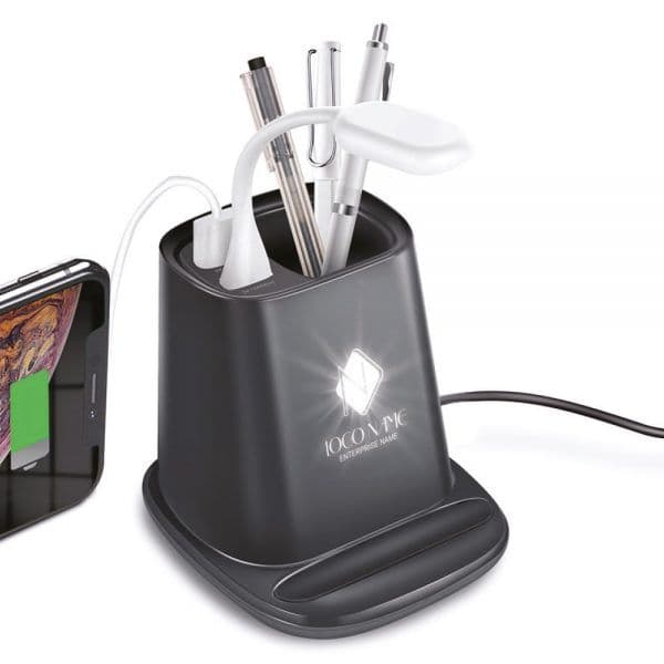 ED202  Wireless Mobil Şarj Cihazı Kalemlik ve LED Lamba 